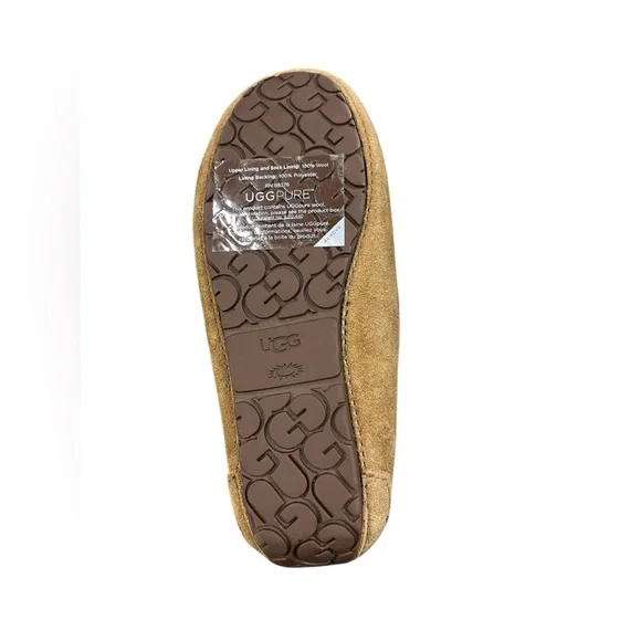 NWT and Box: Kids UGG Dakota slippers in chestnut color, Size 1 (kids) - Picture 3 of 5